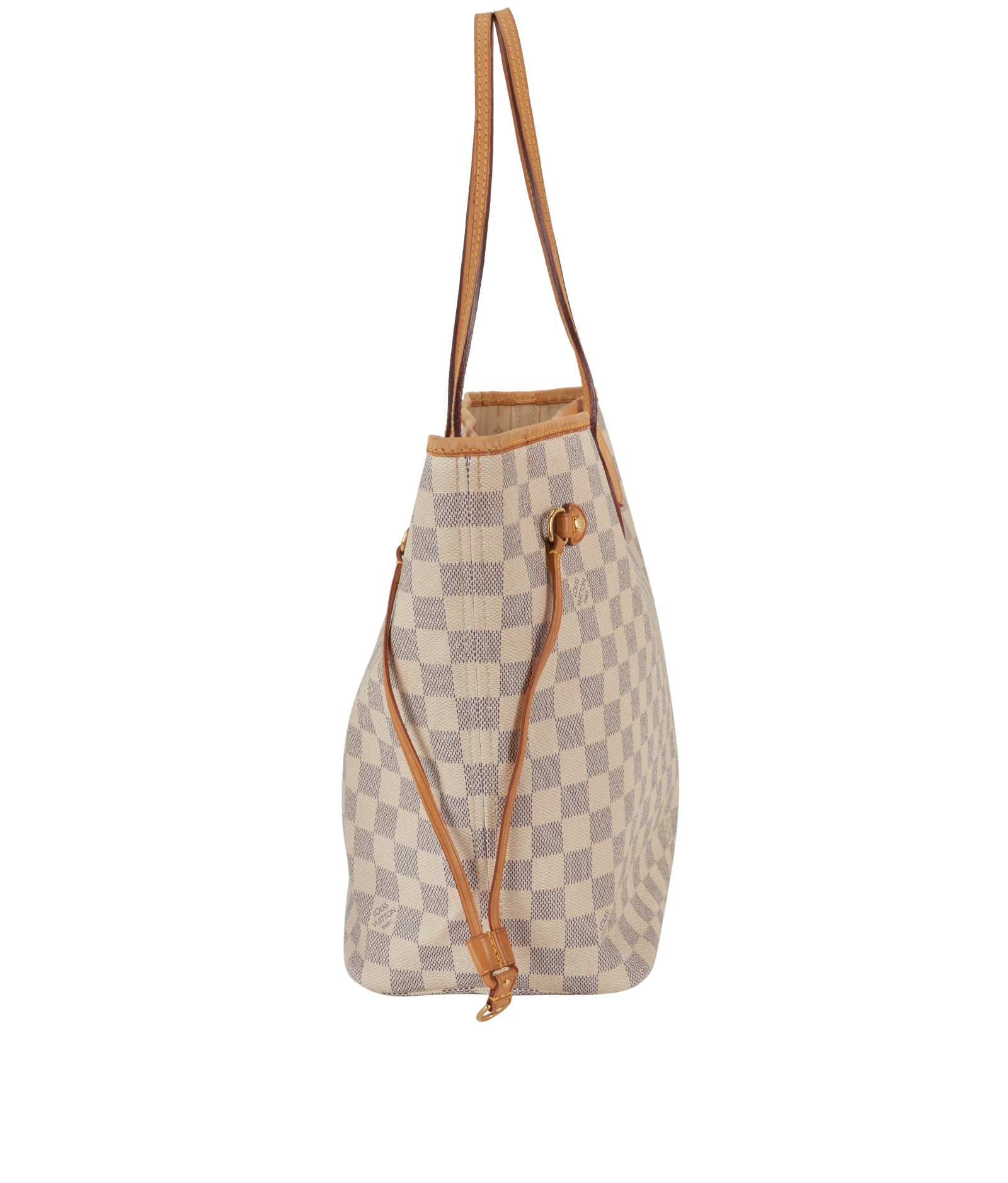 Neverfull MM, &pound;750, Handbags, White, Canvas, Bottom view